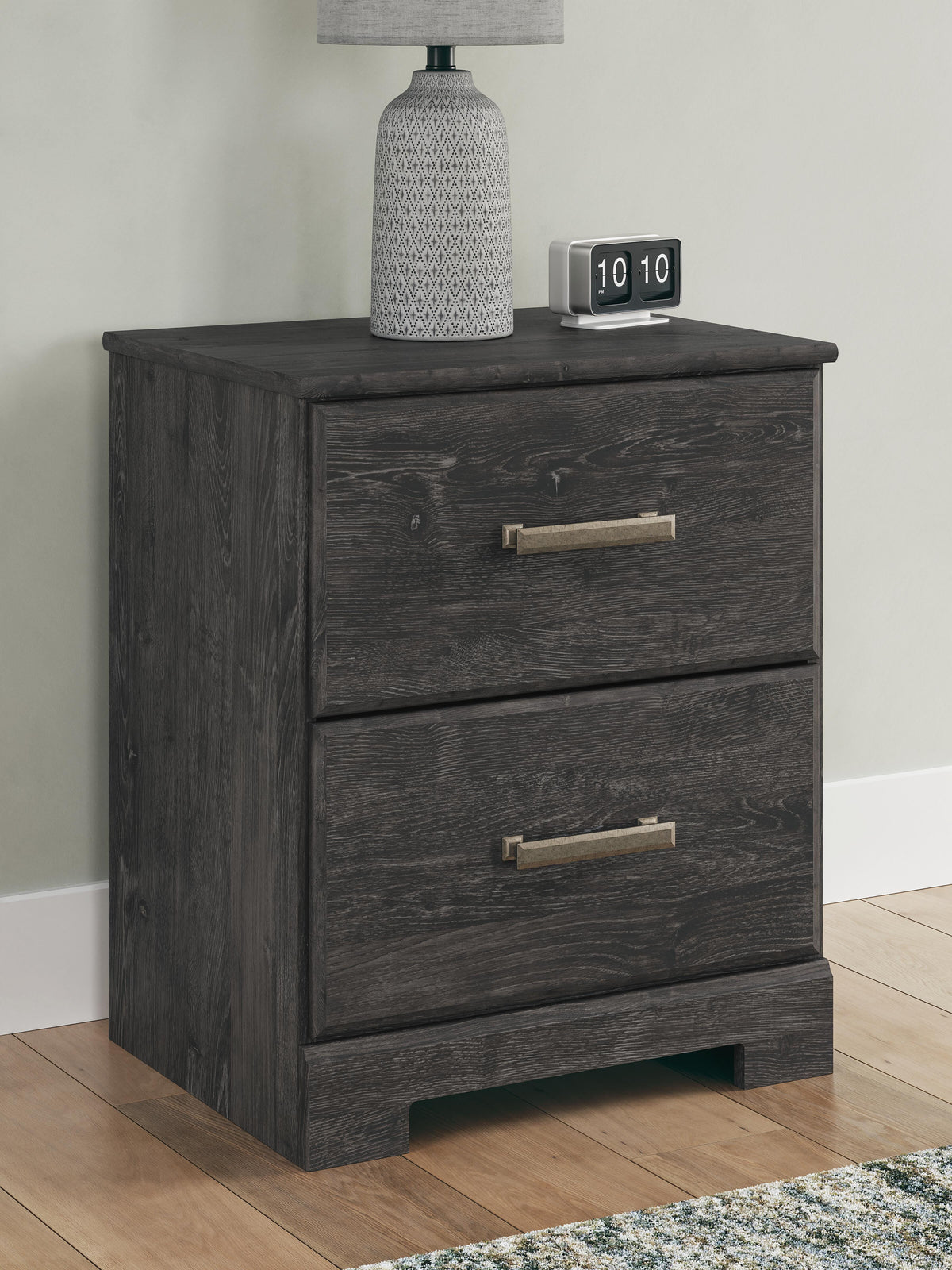 Belachime Nightstand - Charcoal  (B2589-SI) - Image 4