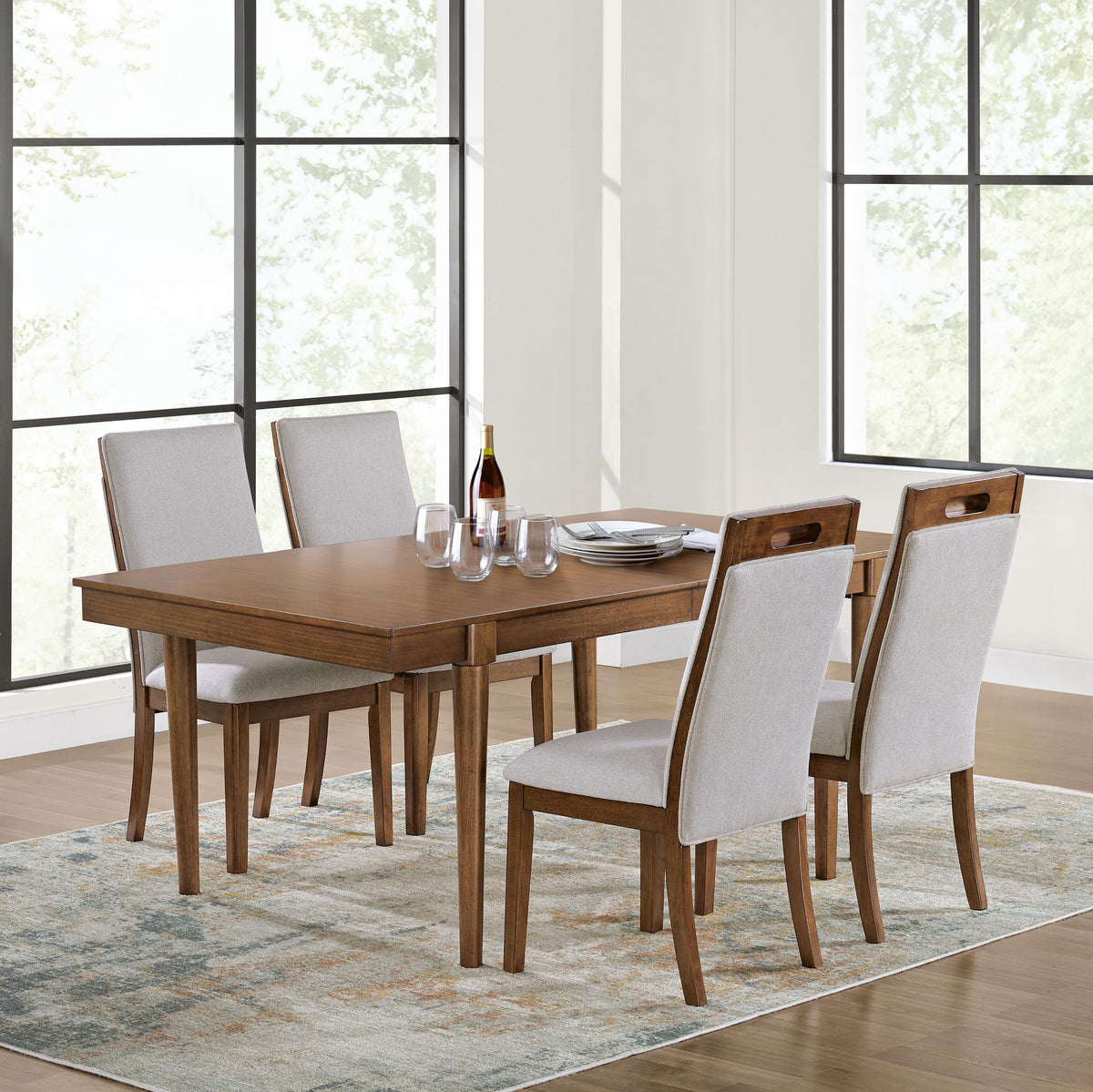 Lyncott Extension Dining Table and 4 Chairs (D615-SI) - Image 10