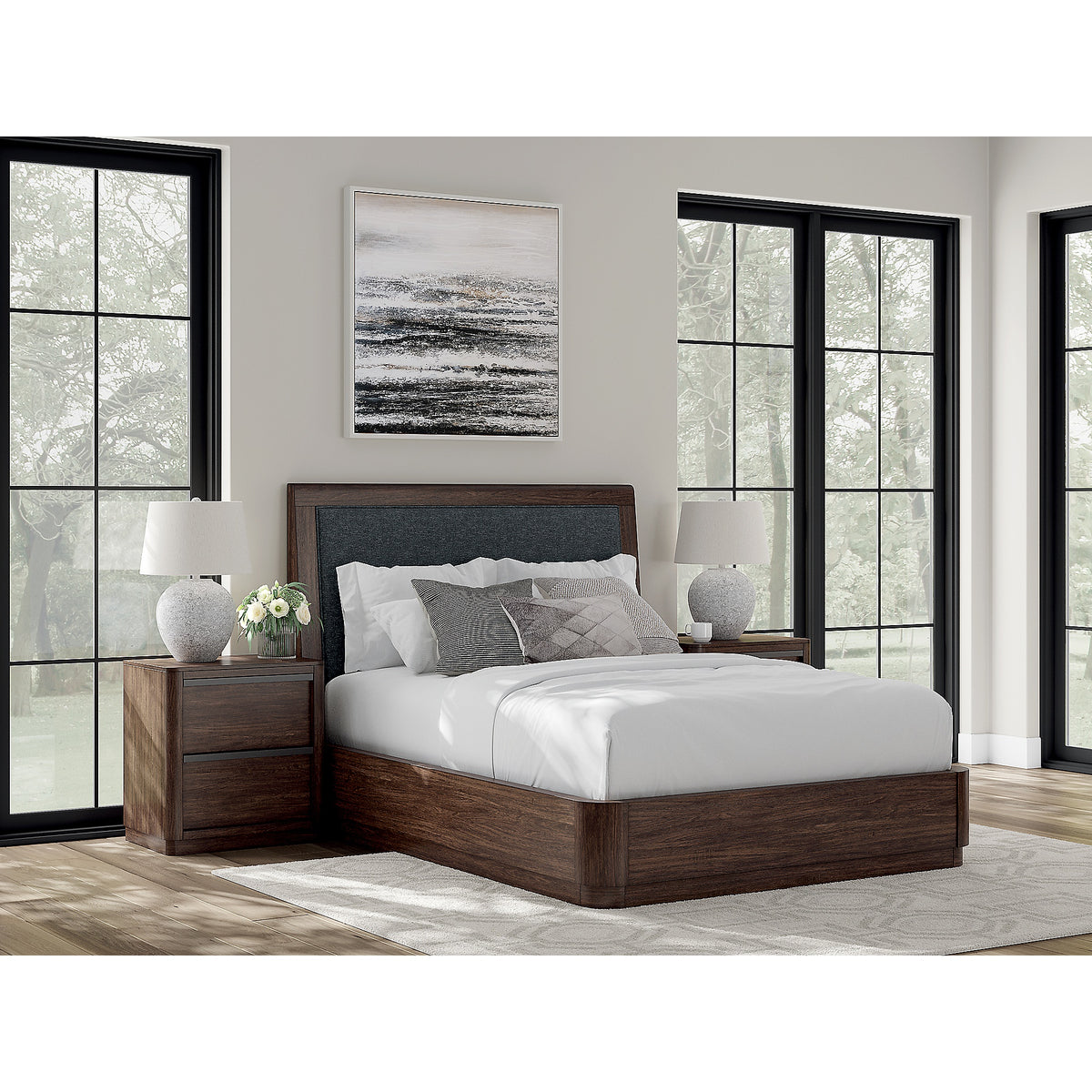 Dilenno Queen Upholstered Panel Bed (PCB857-SI) - Image 4