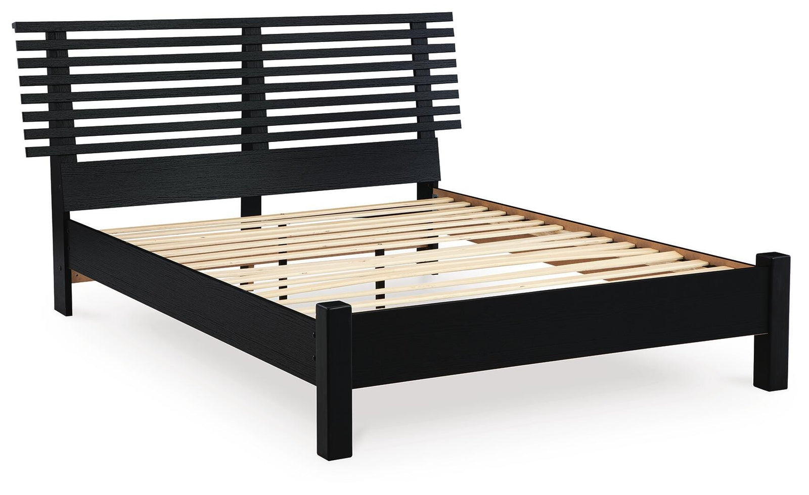 Danziar Slat Panel Bed (Youth) - Black  (B1013-SI) - Image 2
