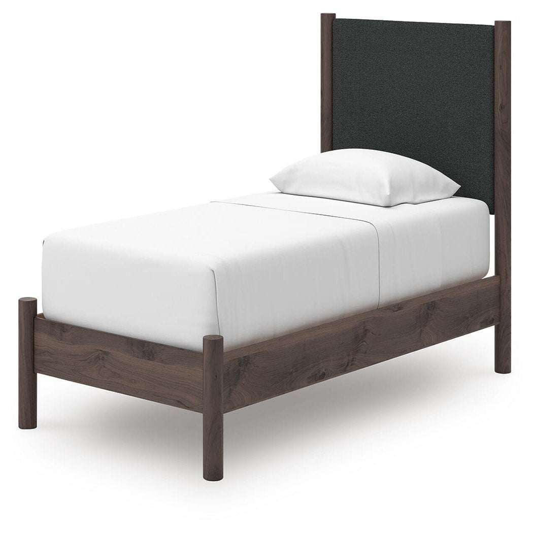 Pamytta Twin Upholstered Panel Platform Bed (PCB2614-SI) - Image 4