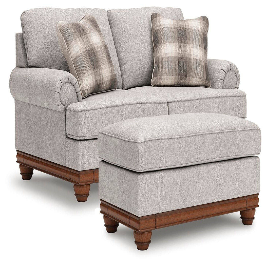 Clearbrooke Loveseat and Ottoman (PC56803-SI)