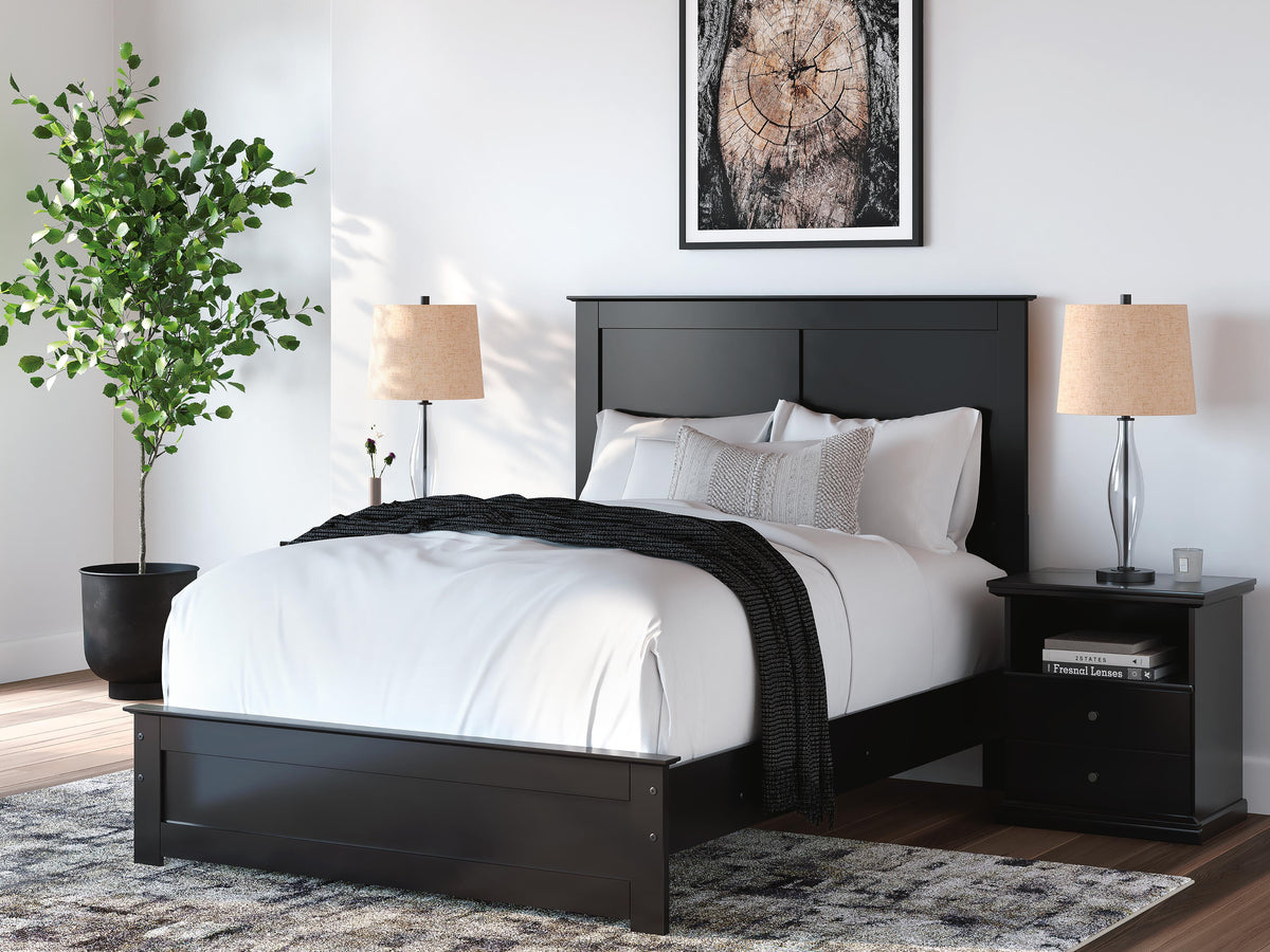 Maribel Panel Bed, Dresser, Mirror and Nightstand - Black  (B138-SI) - Image 21