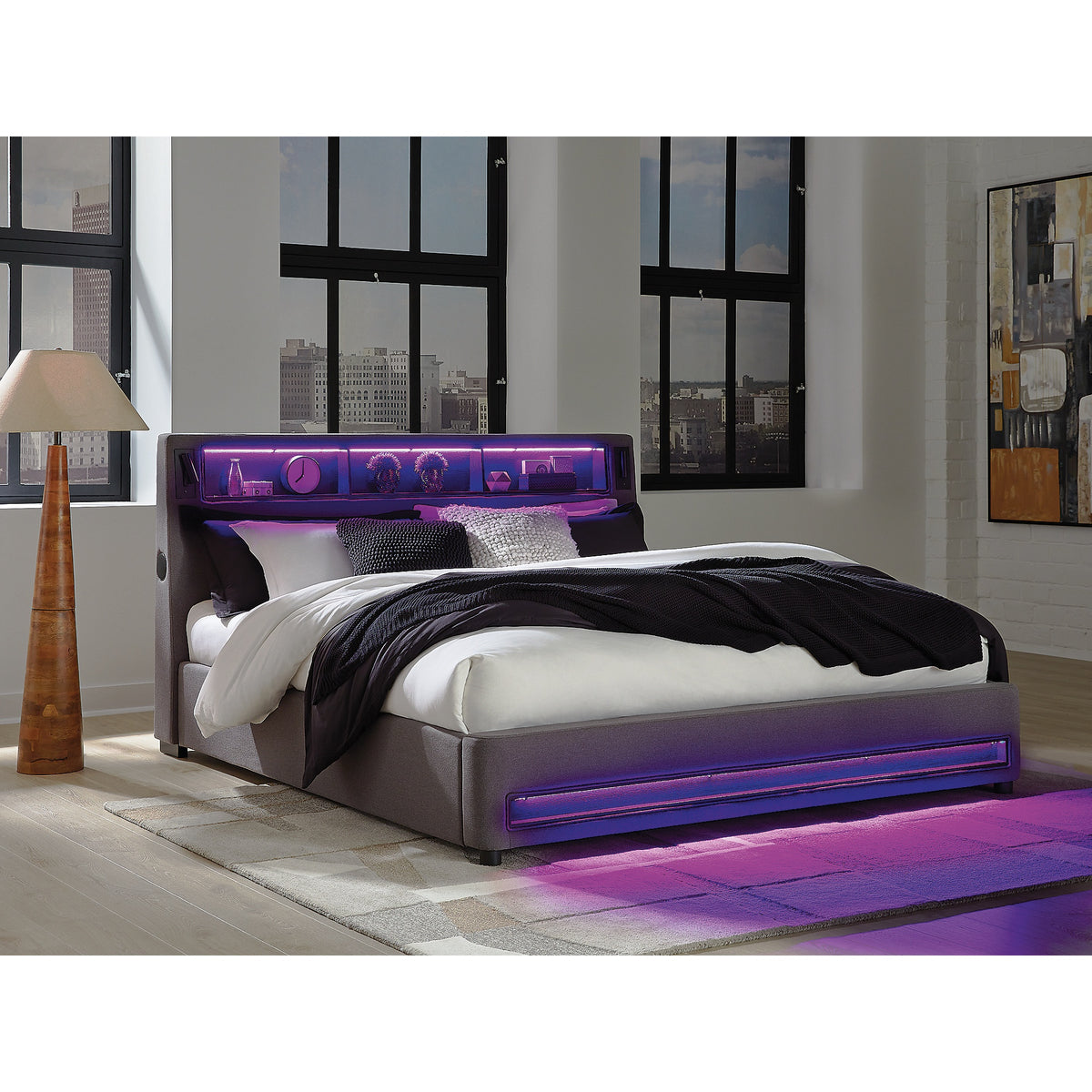 Verishaw King Upholstered Bed (PCB2721-SI) - Image 14
