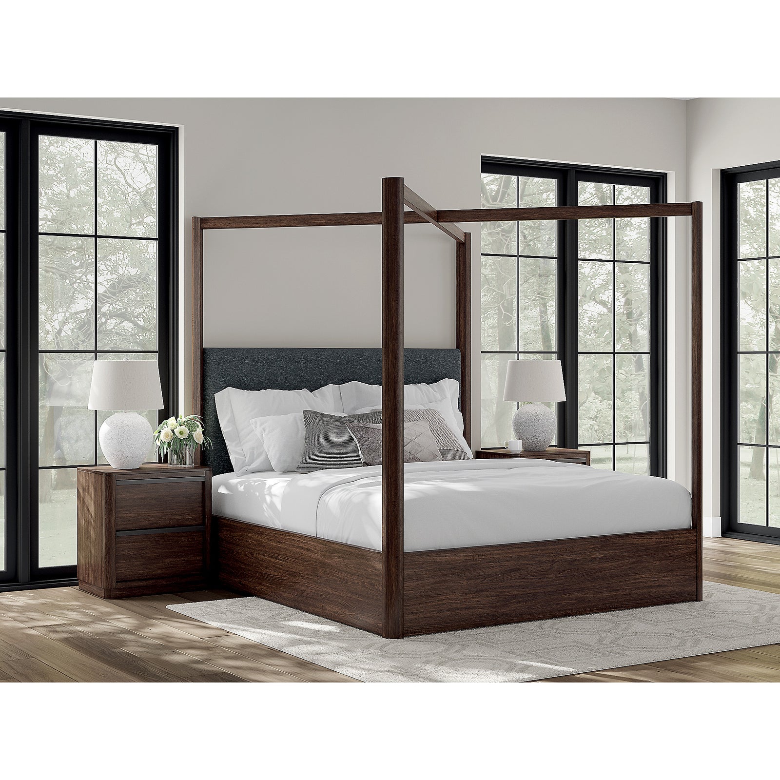 Dilenno California King Canopy Bed (PCB857-SI) - Image 4