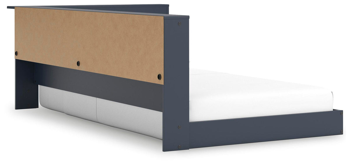 Simmenfort Bookcase Storage Bed (Youth) - Navy Blue  (EB1528-SI) - Image 3