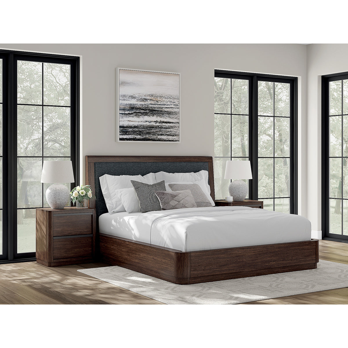 Dilenno California King Upholstered Panel Bed (PCB857-SI) - Image 4