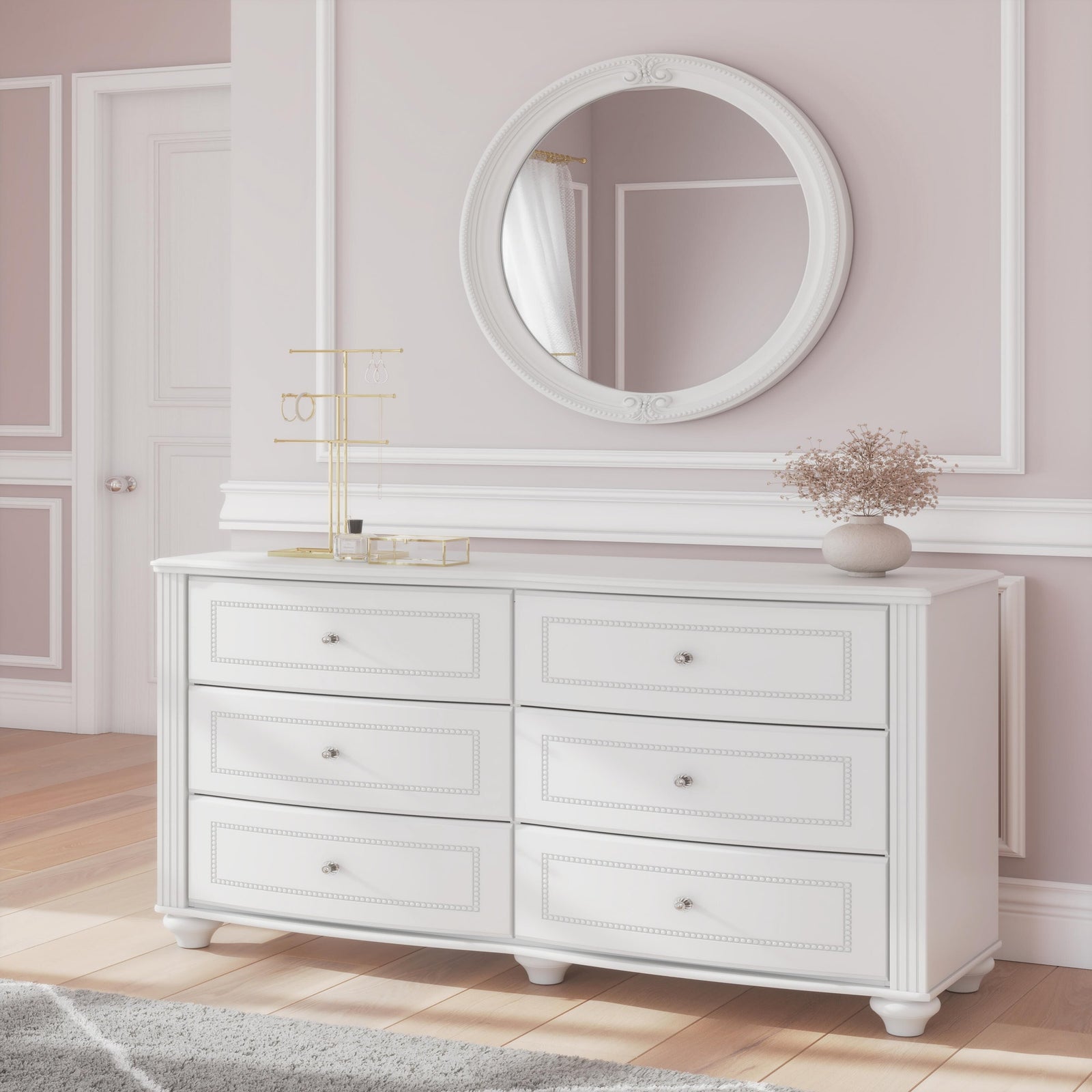 Kozlani Dresser and Mirror (PCB1819-SI) - Image 3
