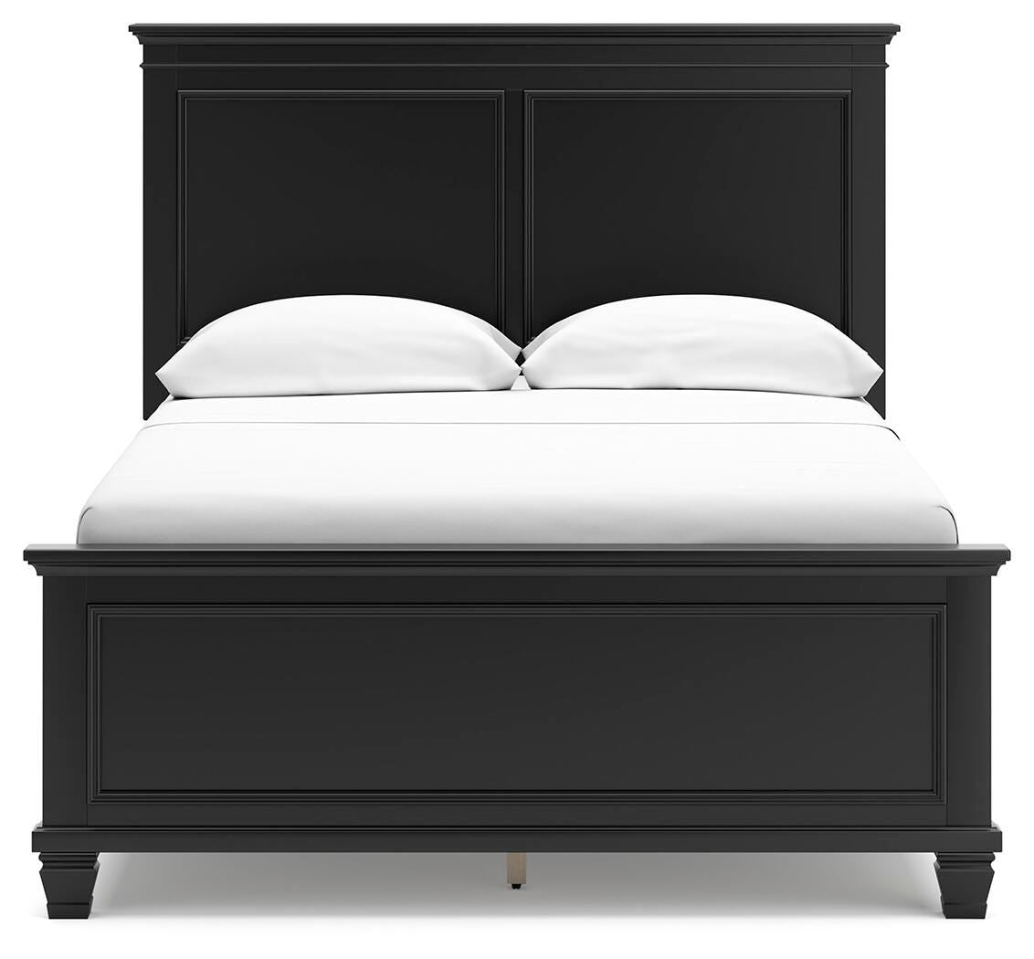 Lanolee Panel Bed, Dresser and Mirror - Black  (B687-SI) - Image 7