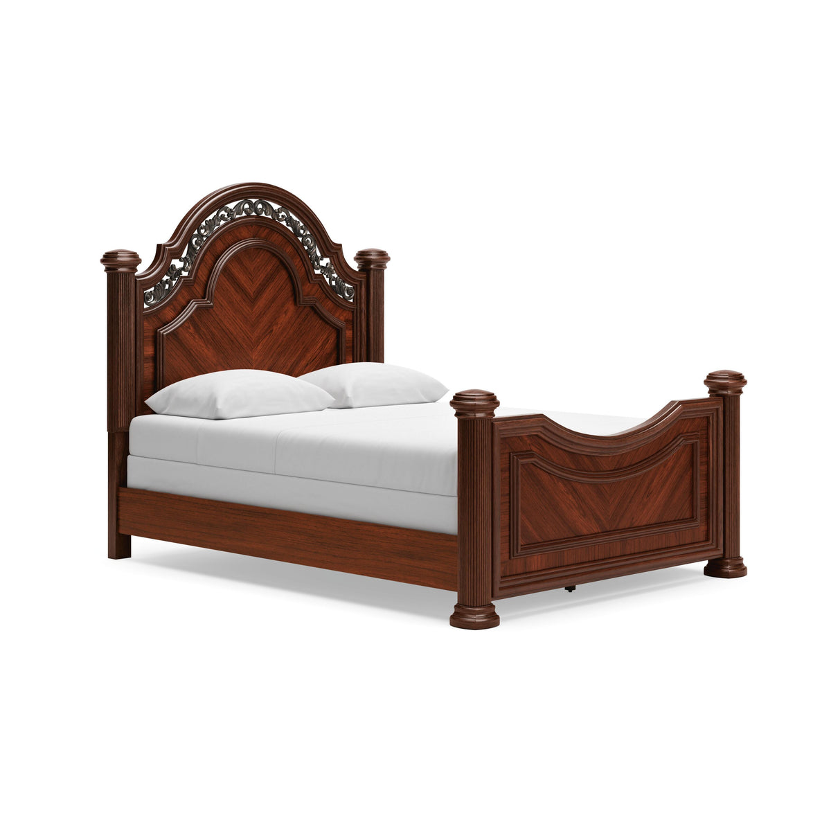 Lavinton Poster Bed, Dresser, Mirror, Chest and Nightstand - Brown  (B764-SI) - Image 14