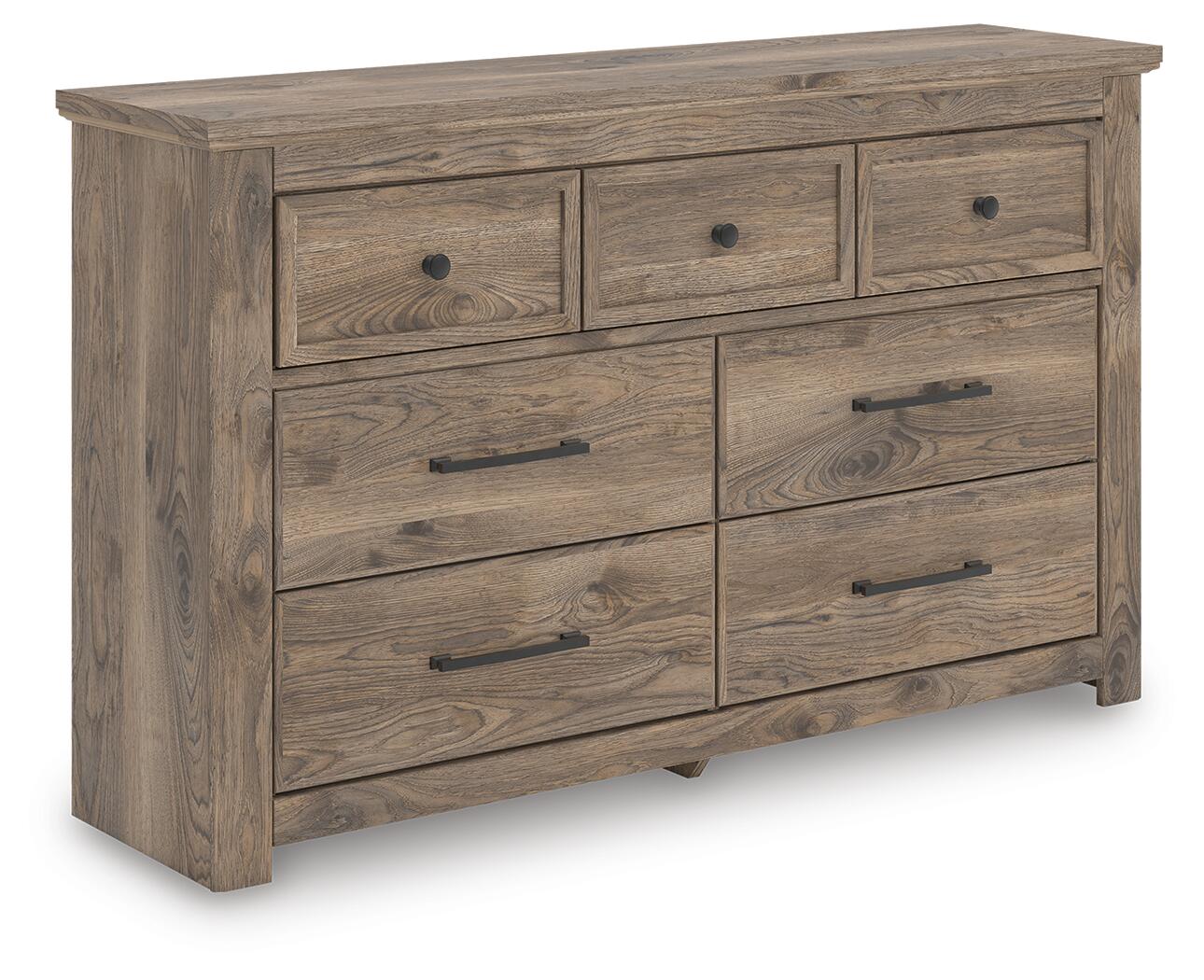 Rusticott Queen Panel Bed, Dresser and Nightstand (PCB2260-SI) - Image 3