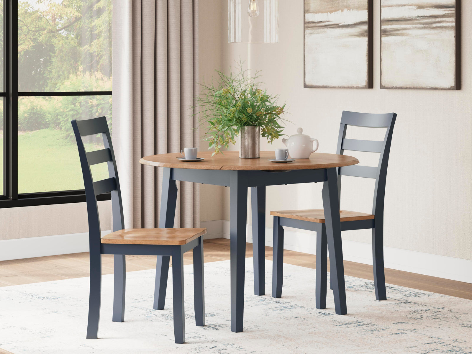 Gesthaven Dining Table and 2 Chairs (D399-SI) - Image 11