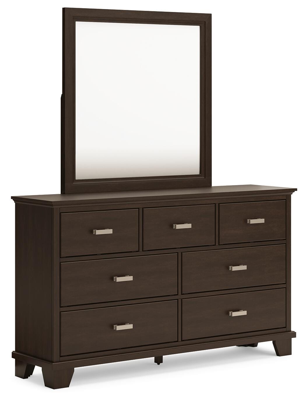 Covetown Dresser and Mirror - Dark Brown  (B441-SI) - Image 3