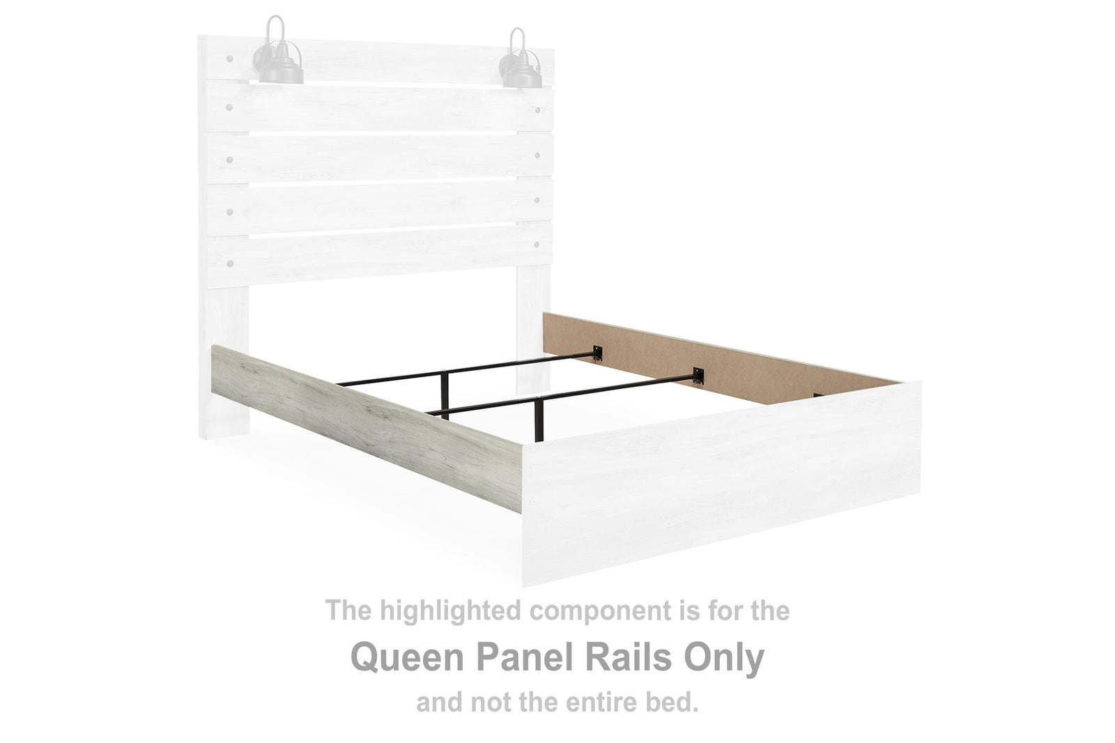 Cambeck Panel Rails - Whitewash  (B192-SI) - Image 3