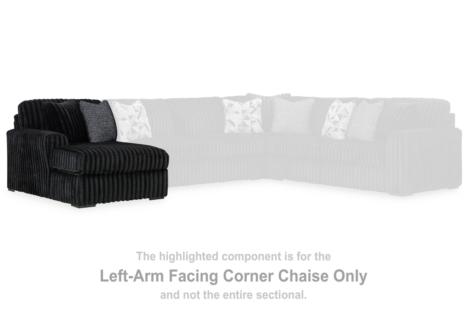 Midnight-Madness Oversized Chaise (98103-SI) - Image 68