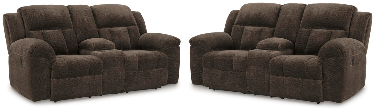 Frohn Set of 2 Reclining Loveseats (37407-SI)