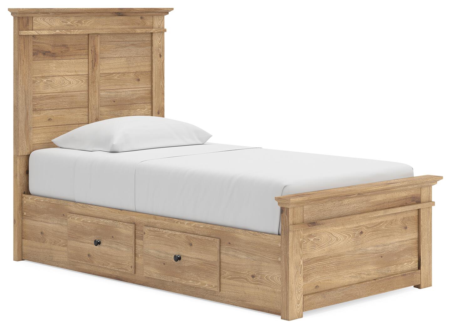 Makidern Twin Panel Storage Bed (PCB1170-SI)