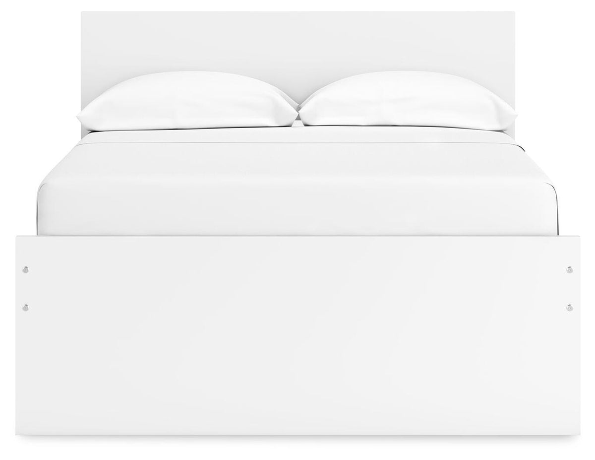 Onita Panel Platform Bed with 1 Side Storage (Youth) - White  (EB9630-SI) - Image 5