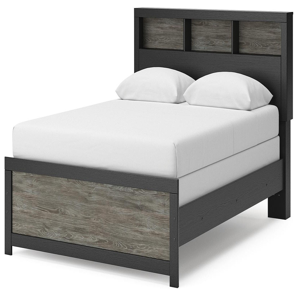 Broachmyn Queen Bookcase Bed, Dresser and Mirror (PCB1118-SI) - Image 17