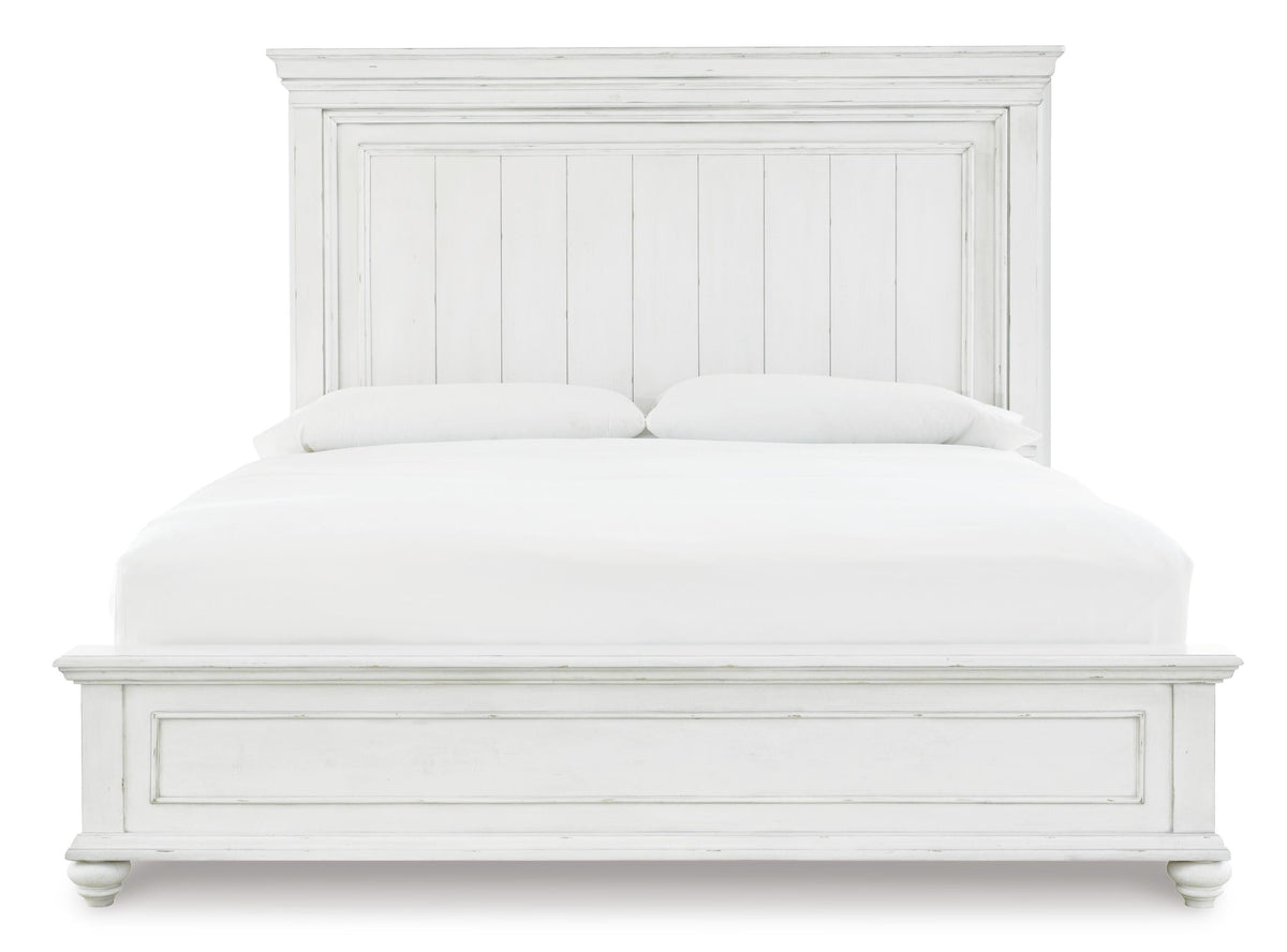 Kanwyn Panel Bed - Whitewash  (B777-SI) - Image 6