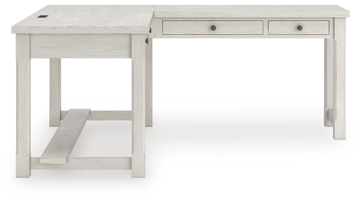 Robbinsdale L-Shaped Home Office Desk (H742-SI) - Image 4
