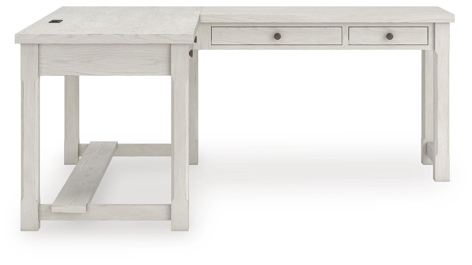 Robbinsdale L-Shaped Home Office Desk (H742-SI) - Image 4