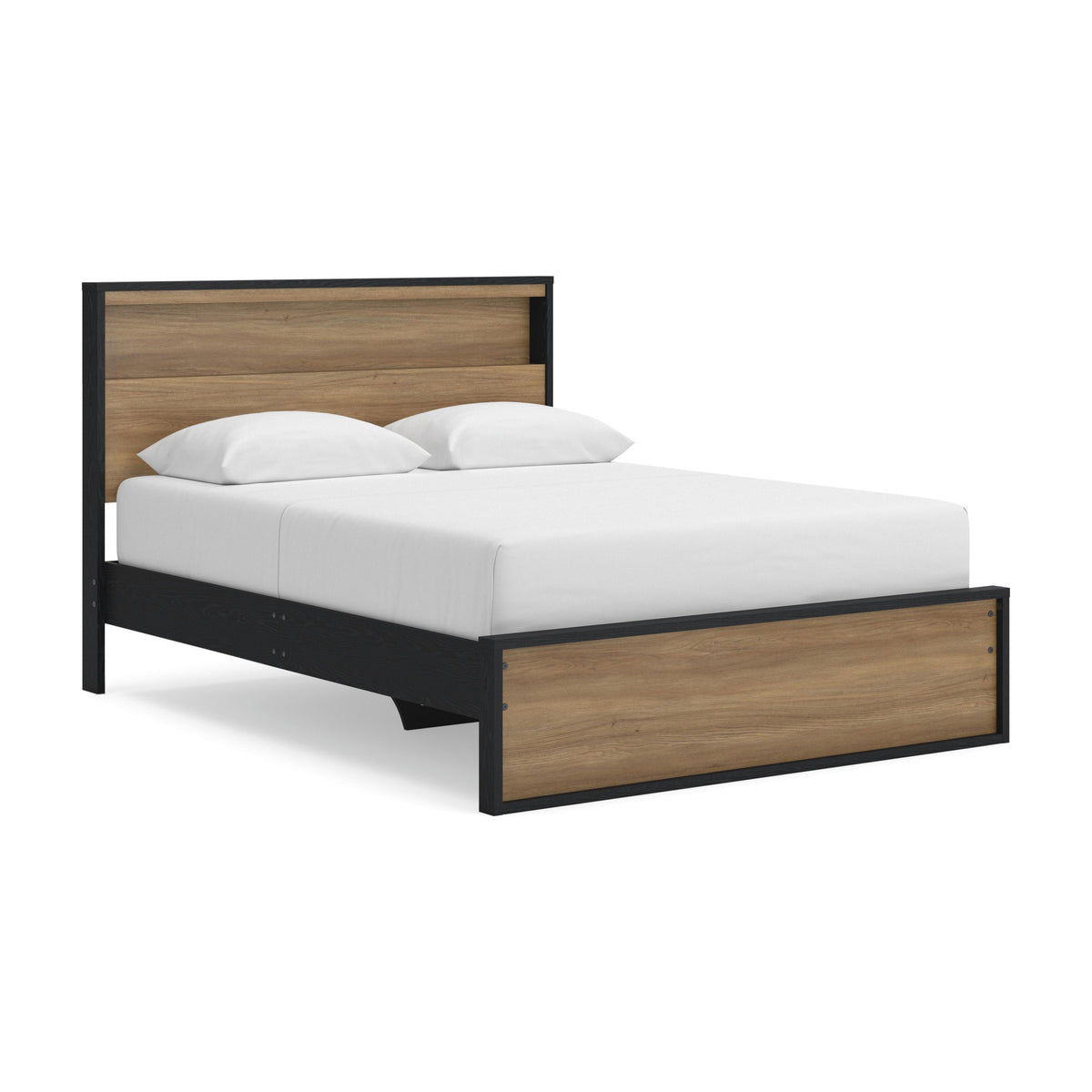 Kozmour Bookcase Complete Bed Frame - Black/Brown  (EB1460-SI)