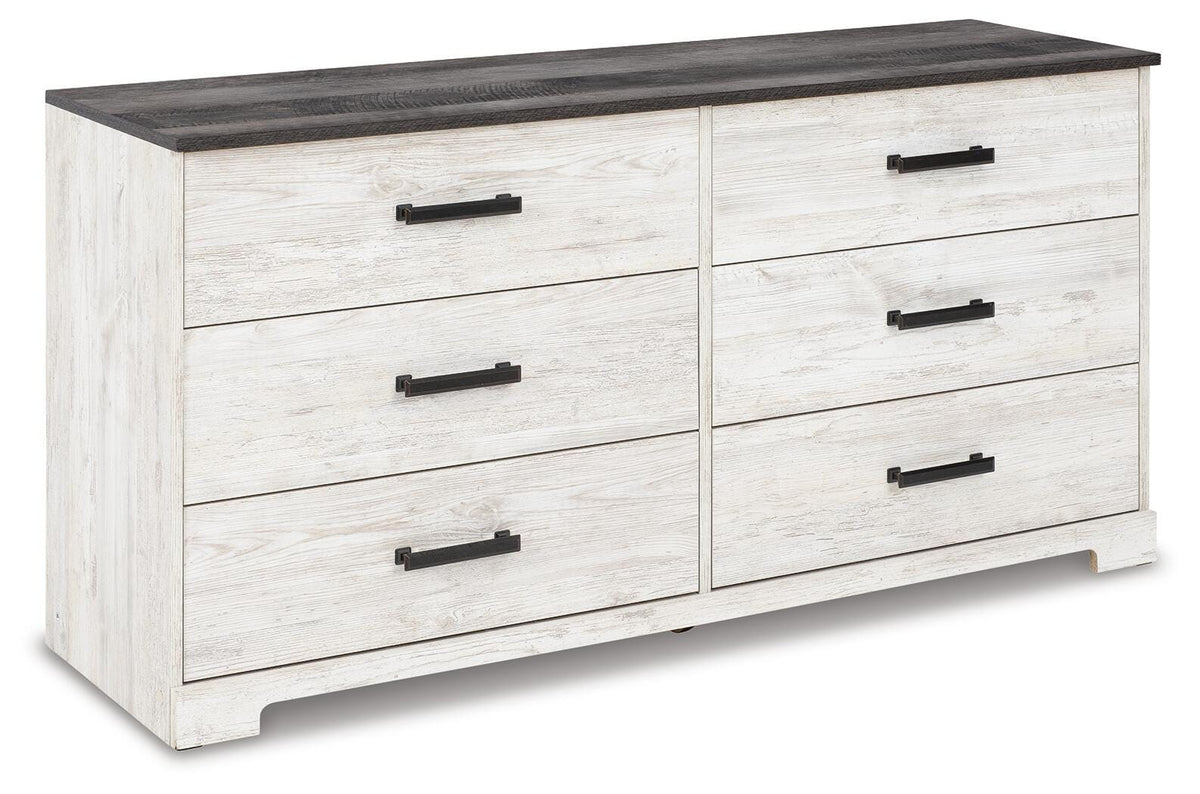 Shawburn Dresser - Whitewash/Charcoal Gray  (EB4121-SI) - Image 3