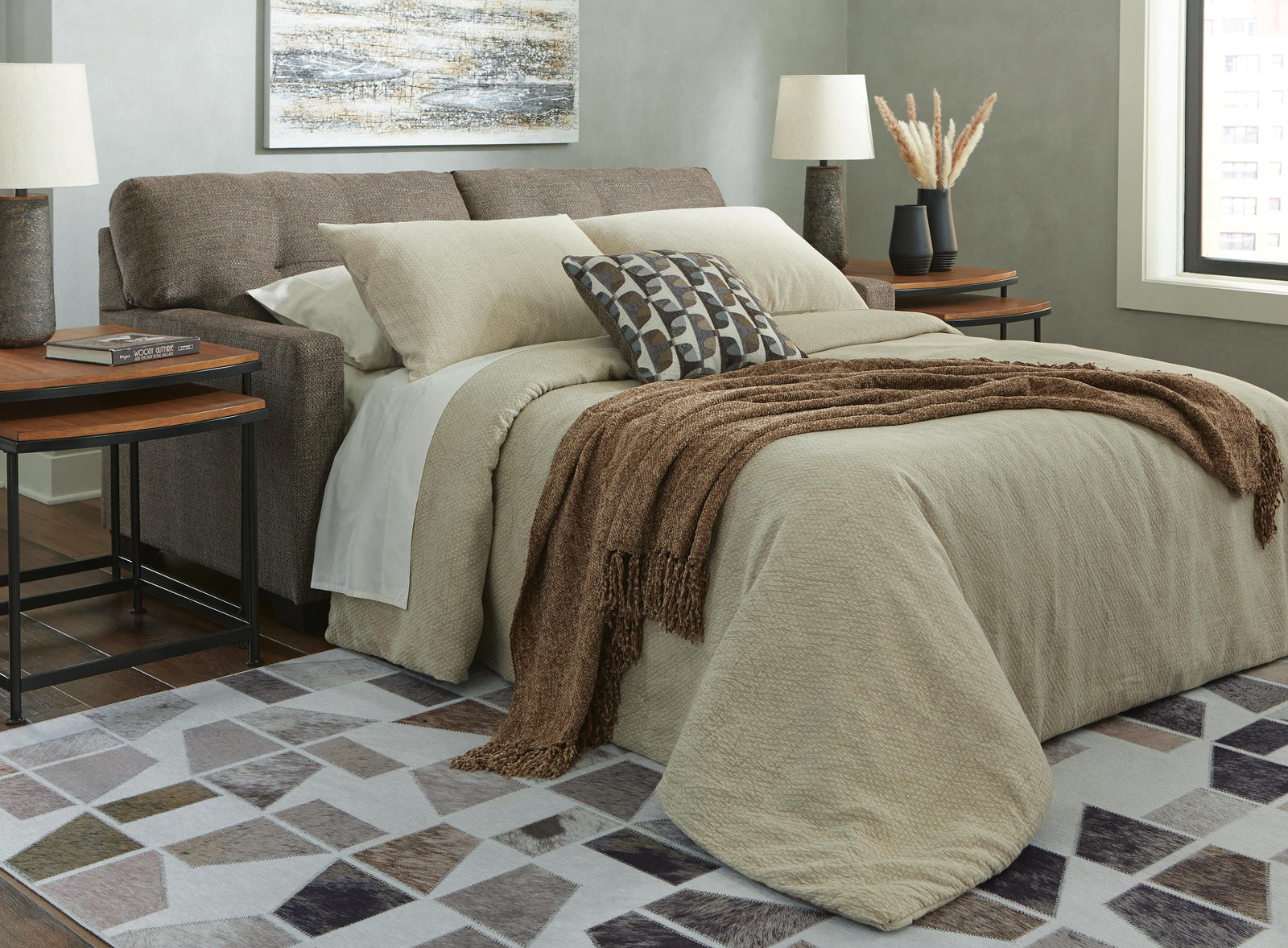 Mahoney Full Sofa Sleeper (31005-SI) - Image 5