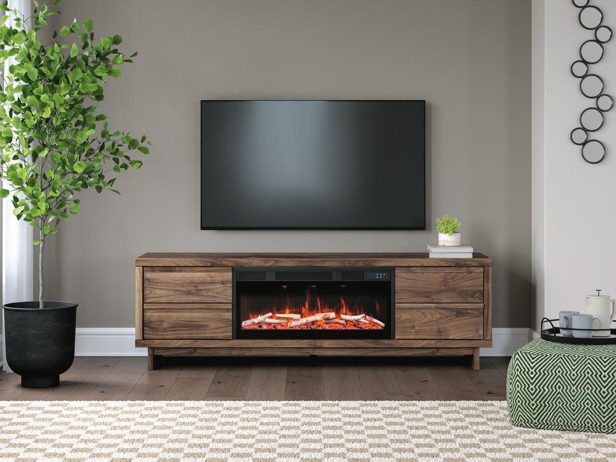 Zadilyn 72 TV Stand with Electric Fireplace (W3367-SI) - Image 6