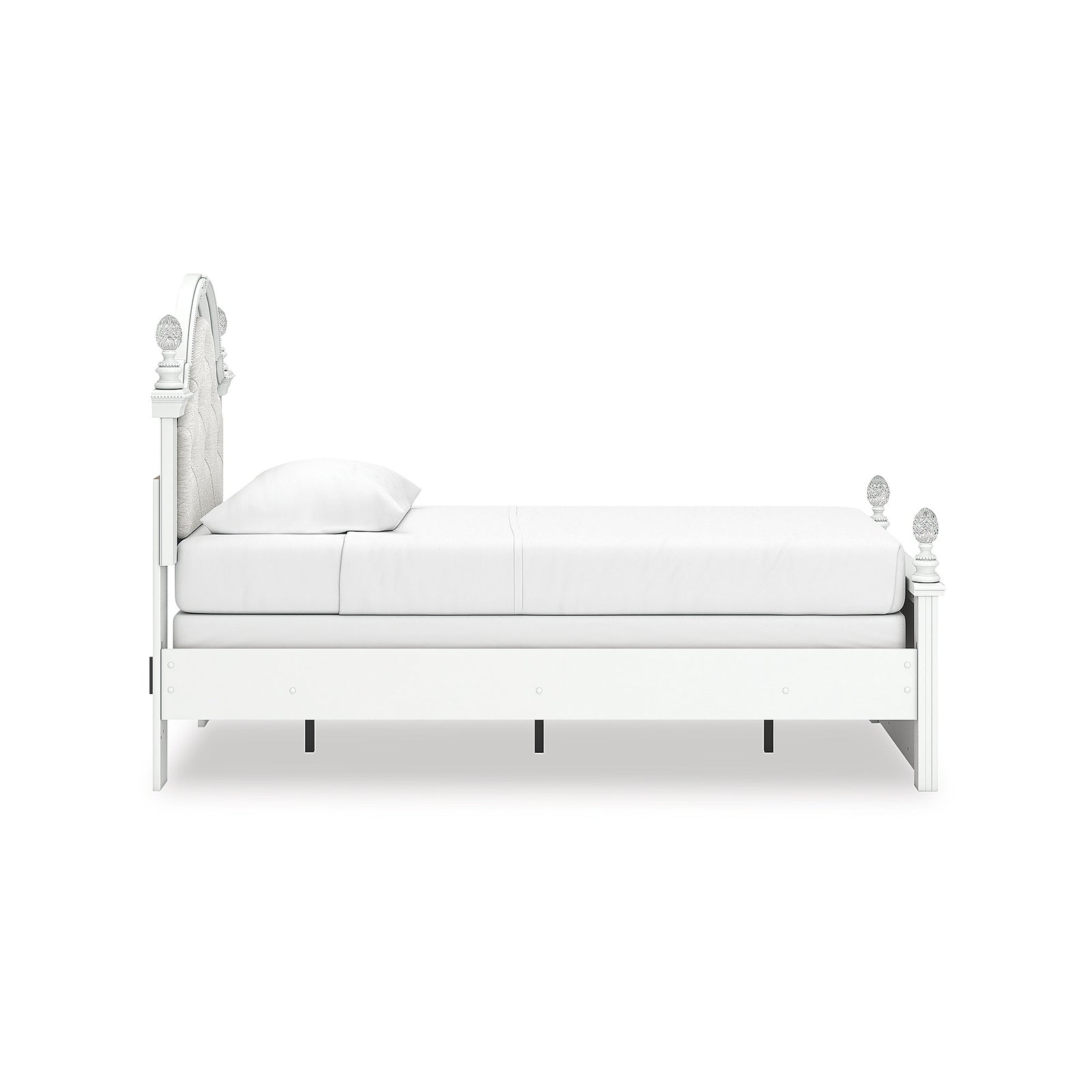 Kozlani Twin Upholstered Panel Bed, Dresser and Mirror (PCB1819-SI) - Image 4