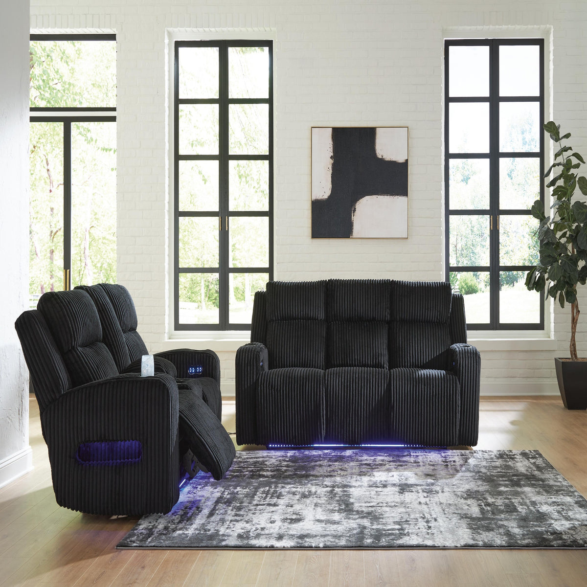 Belvarrow Power Reclining Sofa and Loveseat (PC64202-SI) - Image 10