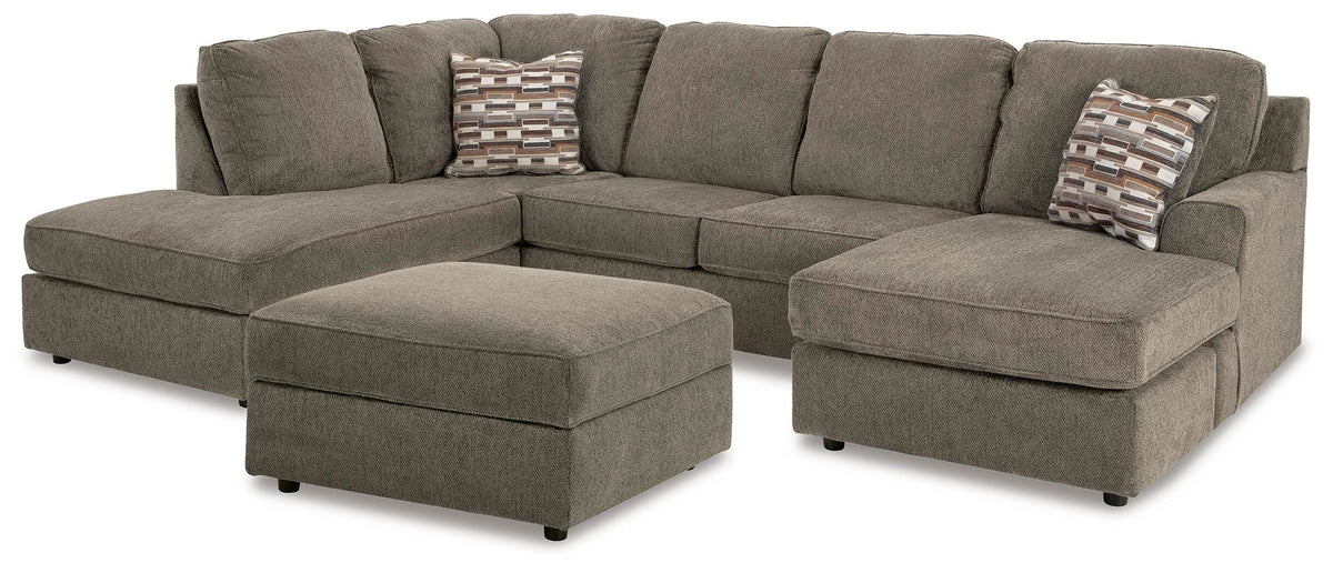 OPhannon 2-Piece Sectional and Ottoman (29402-SI)