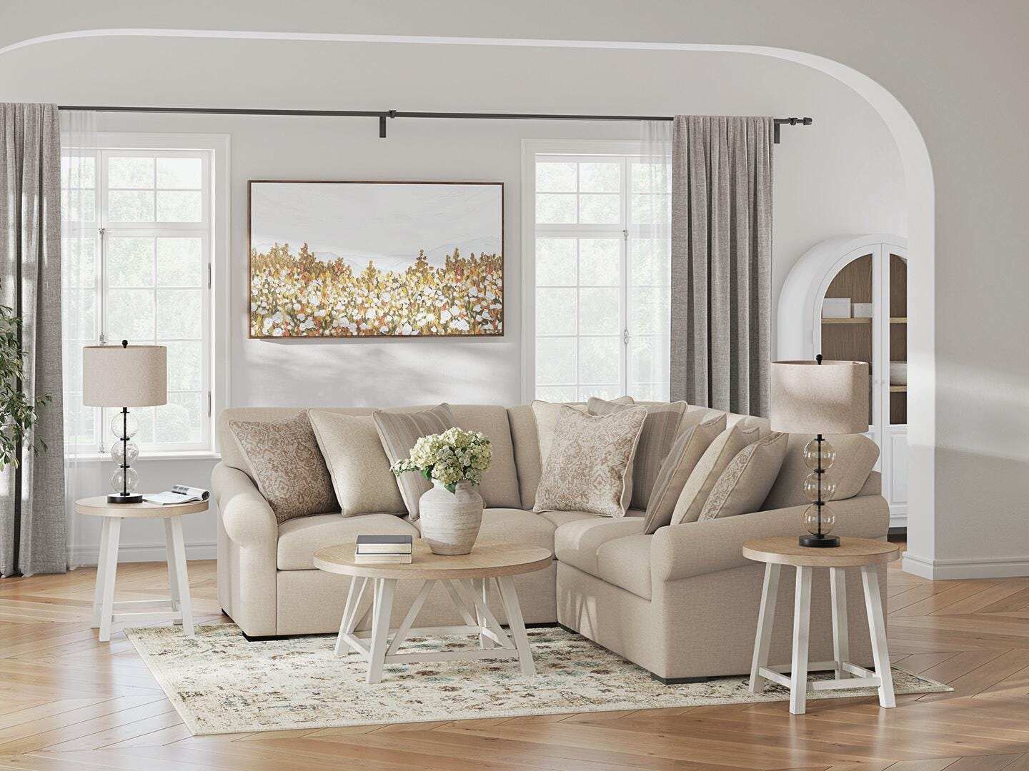 LadyMae 3-Piece Sectional (59404-SI) - Image 2