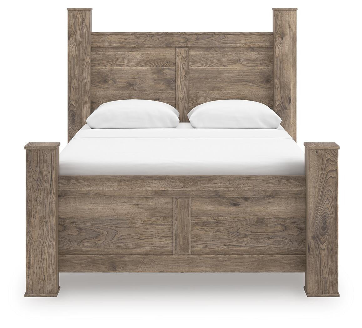 Rusticott Queen Poster Bed, Dresser and Mirror (PCB2260-SI) - Image 9