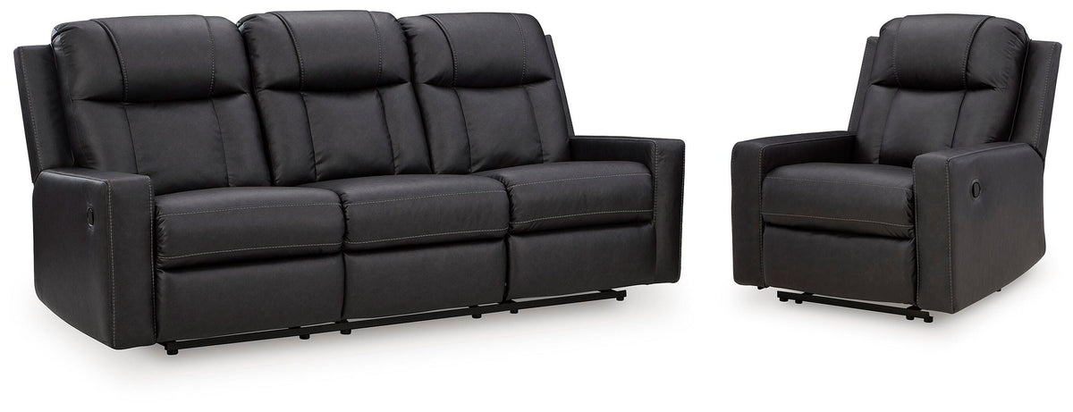 Mackmenville Reclining Sofa and Recliner (74713-SI)