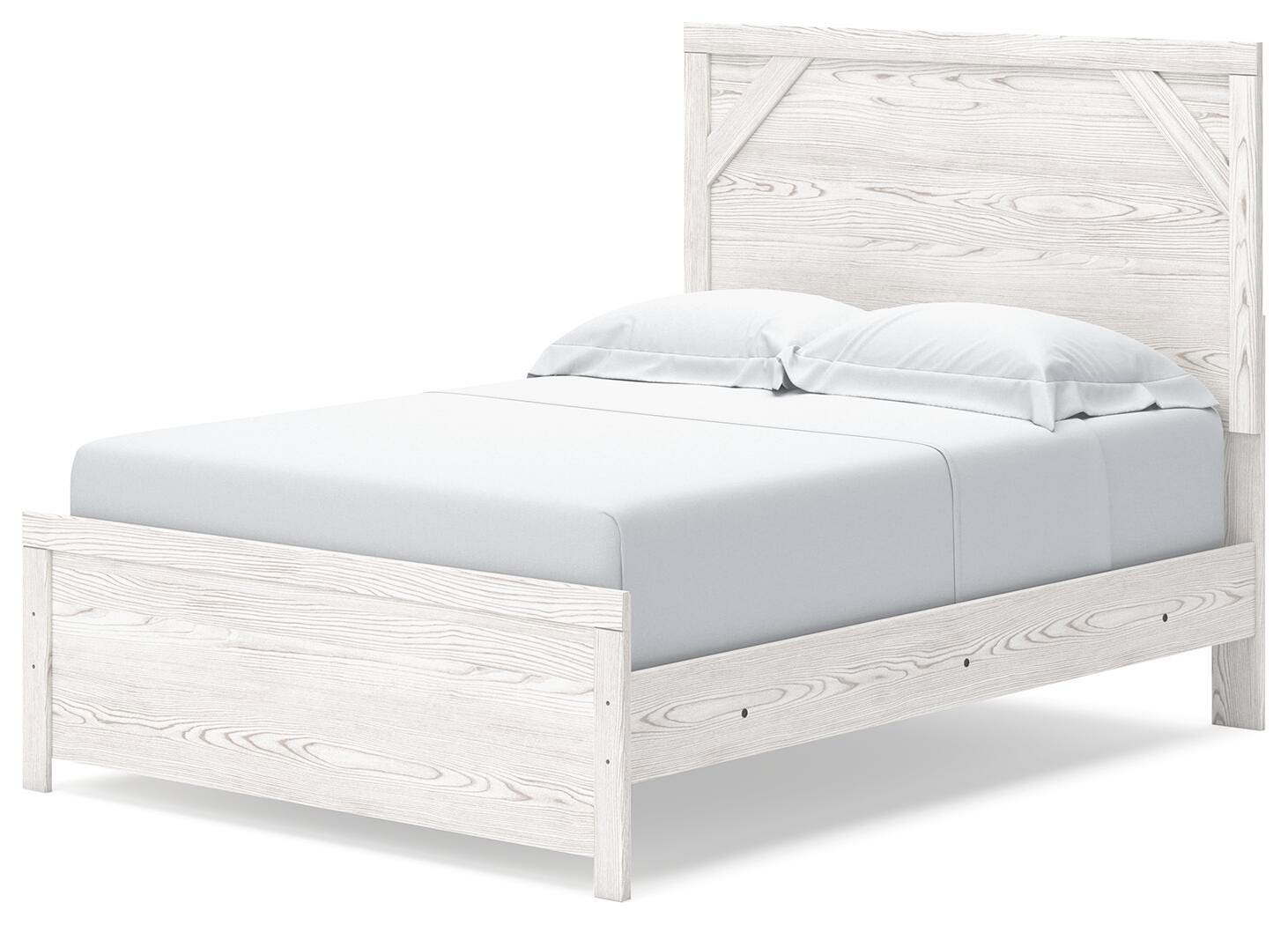 Gerridan Panel Bed, Dresser, Mirror and Nightstand - White/Gray  (B1190-SI) - Image 6