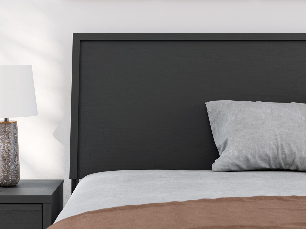 Danziar Panel Headboard - Black  (B1013-SI) - Image 6