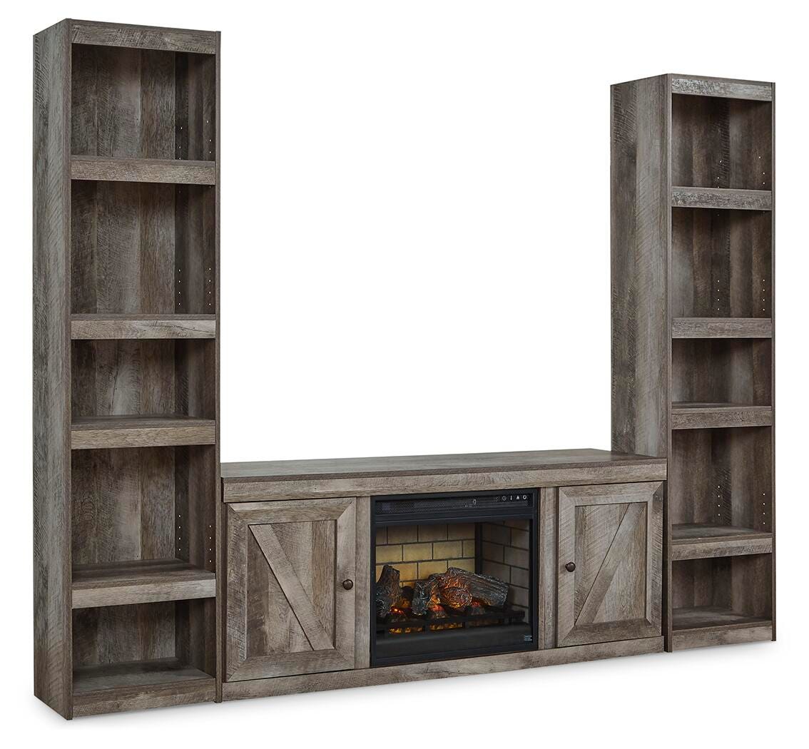 Wynnlow 3-Piece Entertainment Center with Electric Fireplace (EW0440-SI)