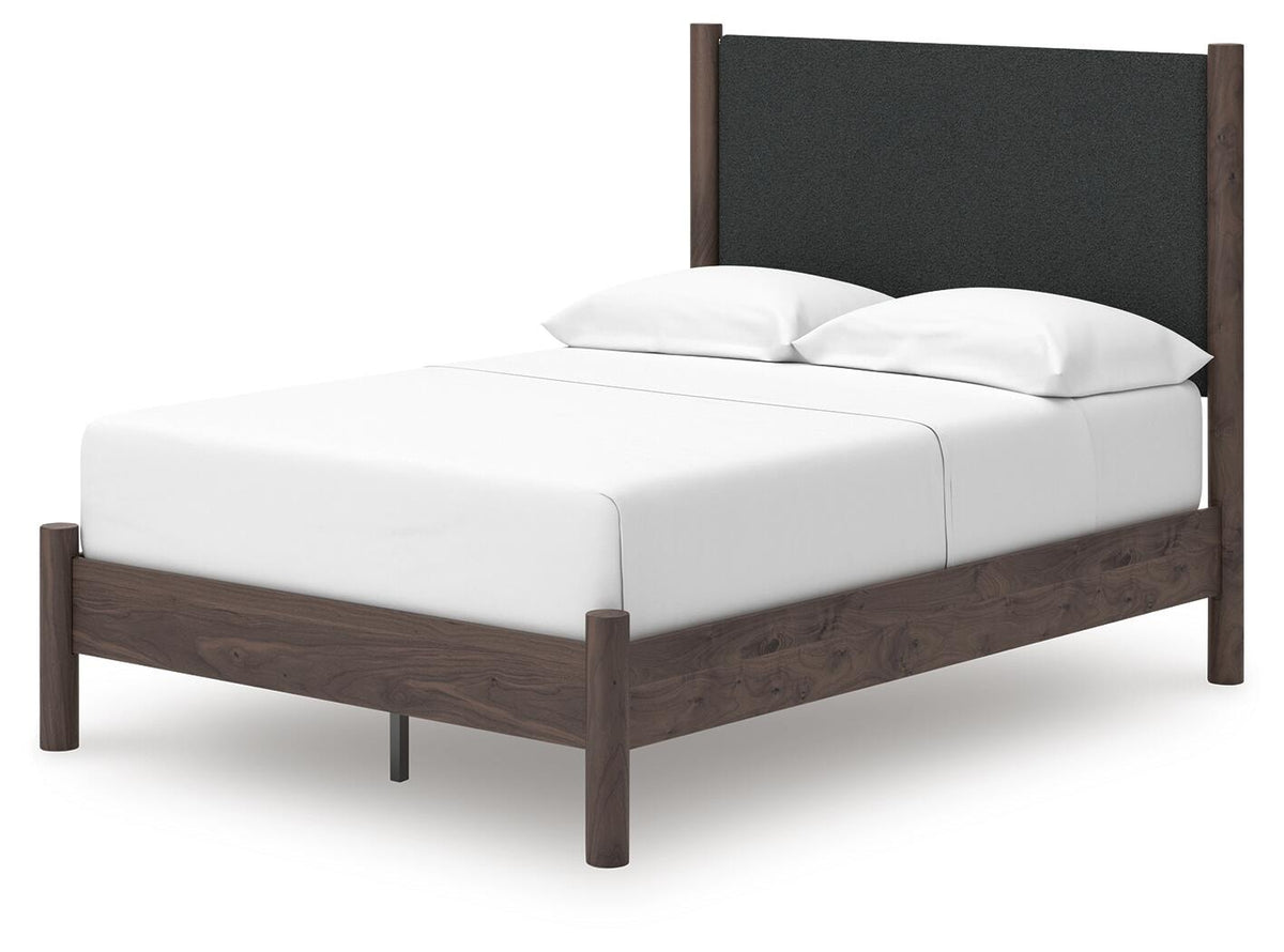 Pamytta Full Upholstered Platform Bed, Dresser and Mirror (PCB2614-SI) - Image 13