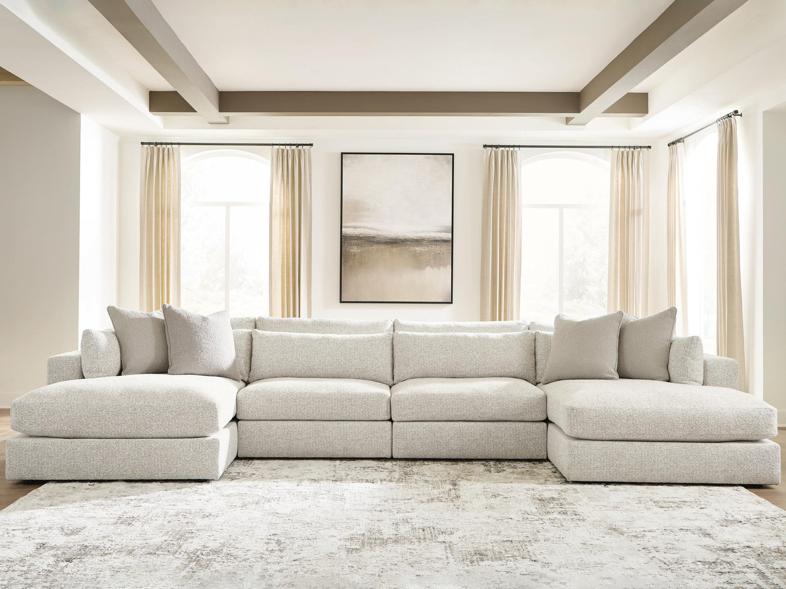 Ashbourne Estate 4-Piece Double Chaise Sectional (PC66004-SI) - Image 2