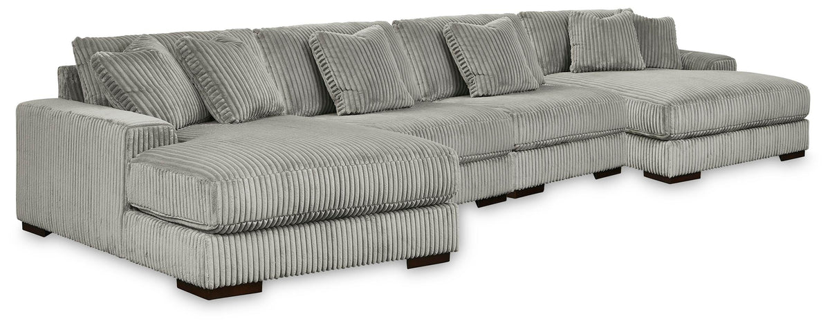 Lindyn 4-Piece Sectional with Double Chaise (21105-SI) - Image 2