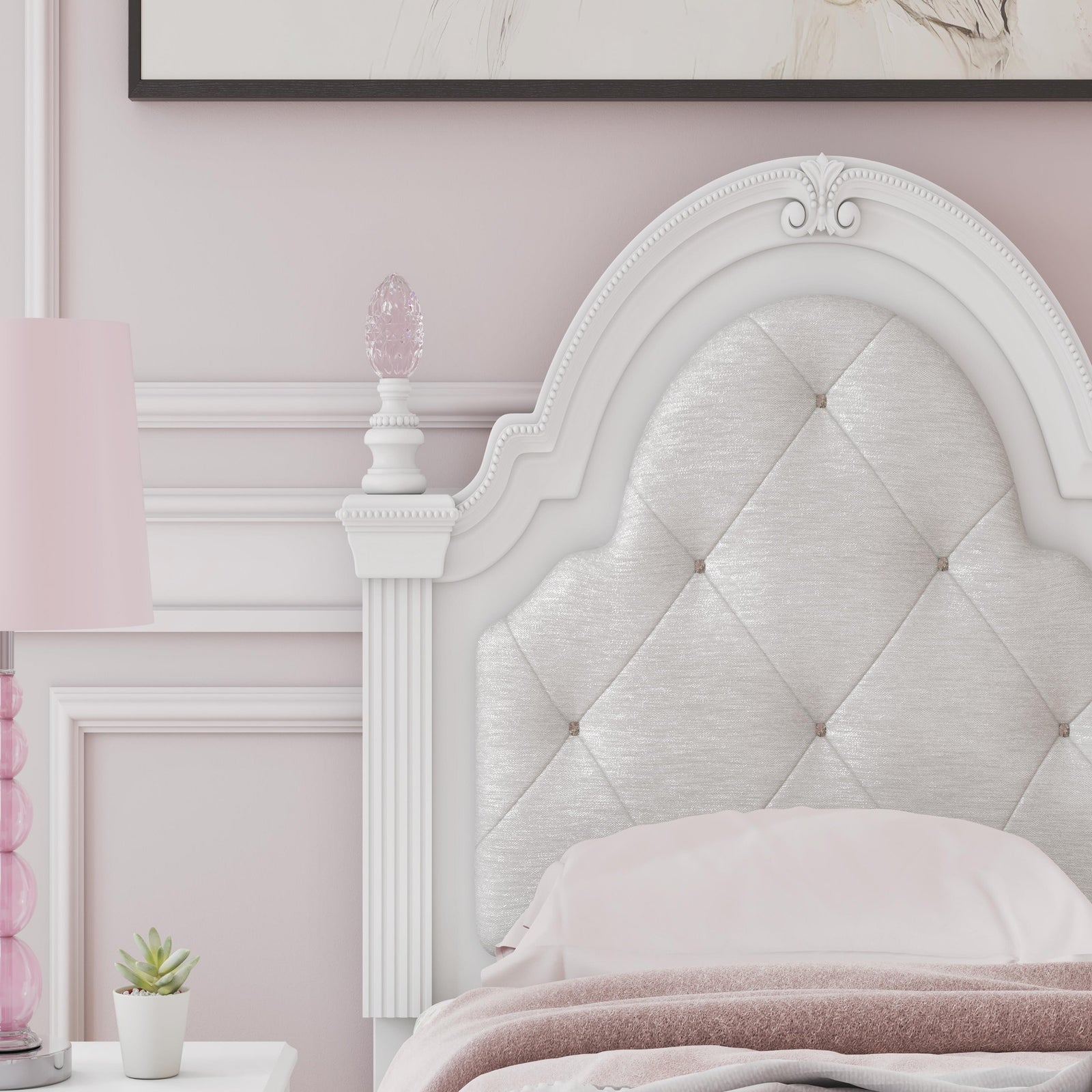 Kozlani Twin Upholstered Panel Bed (PCB1819-SI) - Image 9