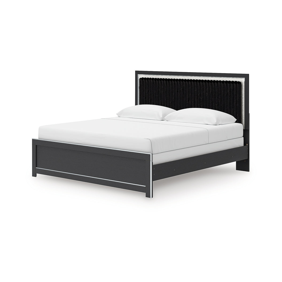 Zuraleus King Panel Bed, Dresser, Mirror and Nightstand (PCB3380-SI) - Image 15