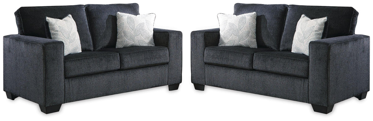 Altari Set of 2 Loveseats (87213-SI)