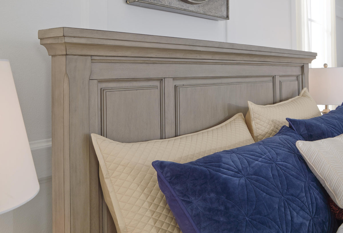 Lettner Sleigh Bed with 2 Storage Drawers - Light Gray  (B733-SI) - Image 4