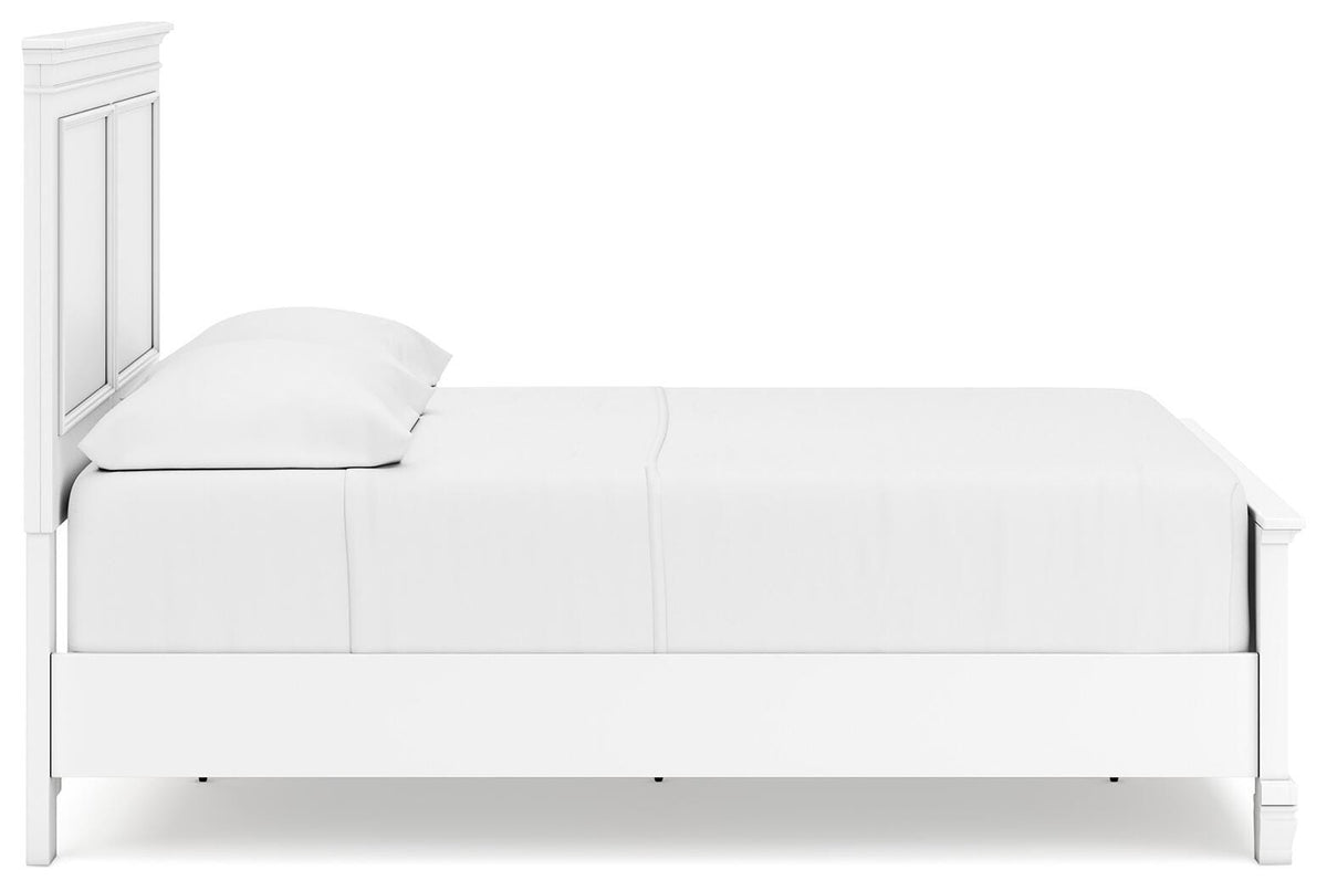 Fortman Panel Bed, Dresser and Mirror - White  (B680-SI) - Image 9