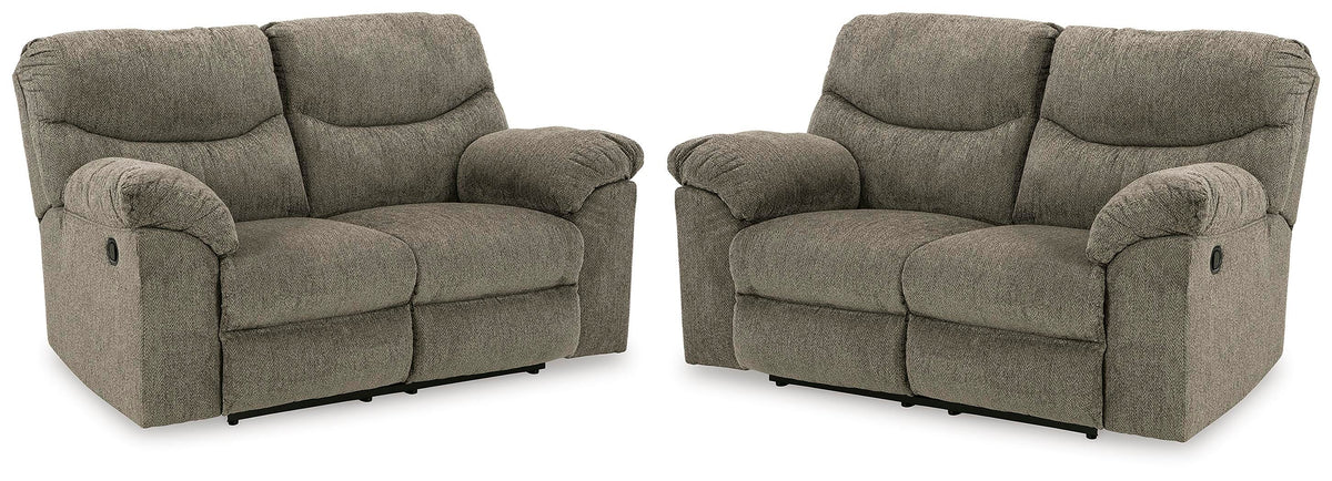 Alphons Set of 2 Reclining Loveseats (28201-SI)