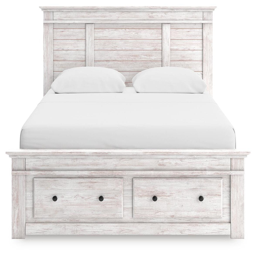 Makidern Queen Panel Storage Bed (PCB1171-SI) - Image 6