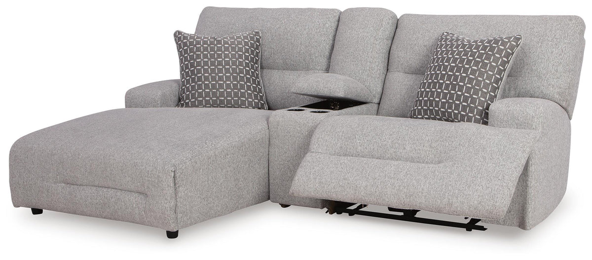 Acklen Place 3-Piece Power Reclining Sectional Sofa with Chaise (93605-SI) - Image 2